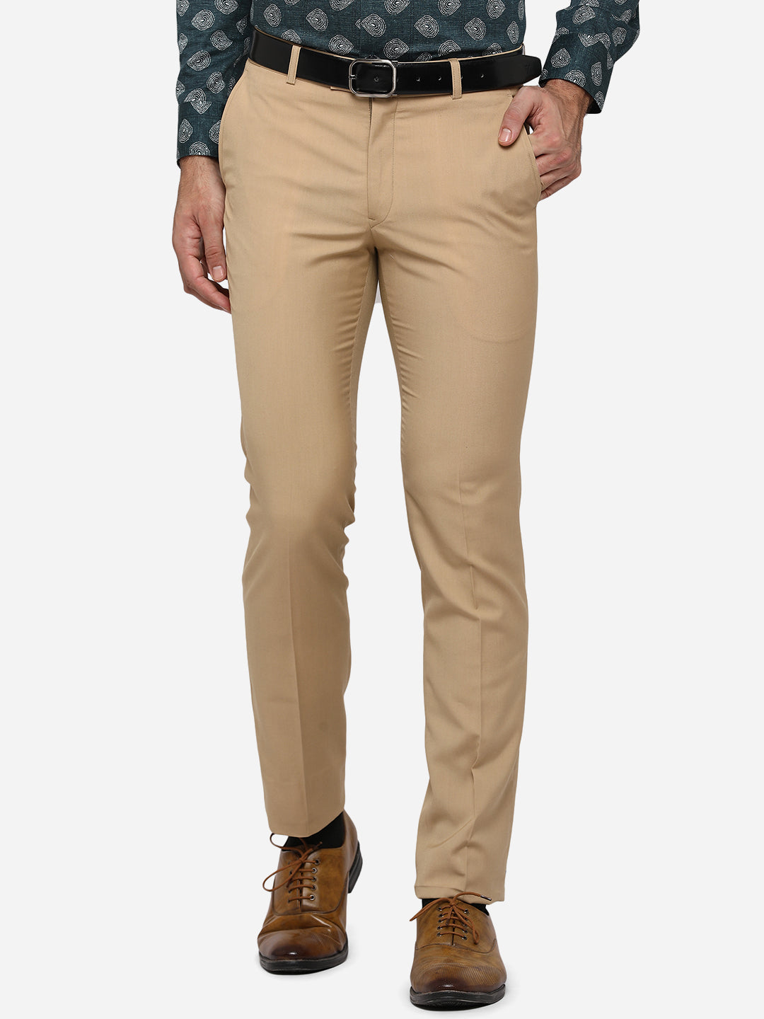 Men Formal Straight Fit Dress Pants Flat Front Slim Modern Business Trousers  | eBay